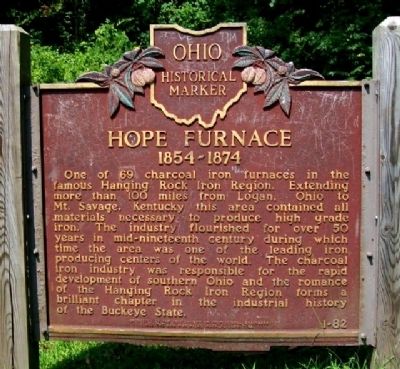 Hope Furnace Marker image. Click for full size.