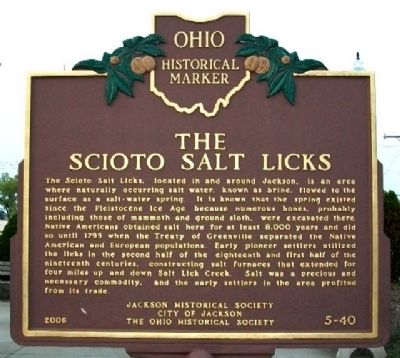 The Scioto Salt Licks Marker Side image. Click for full size.