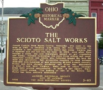 The Scioto Salt Licks Marker (Side B) image. Click for full size.