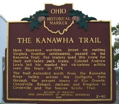 The Kanawha Trail Marker (Side B) image. Click for full size.