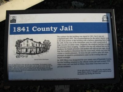 1841 County Jail Marker image. Click for full size.