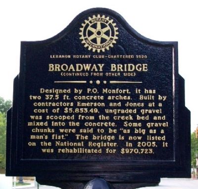 Broadway Bridge Marker (Side B). Click for full size. Broadway Bridge Marker (Side B) image. Click for full size.