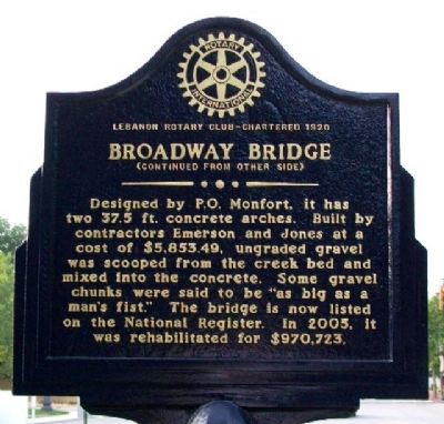 Broadway Bridge Marker (Side B) image. Click for full size.