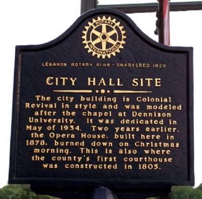 City Hall Site Marker (Side B). Click for full size. City Hall Site Marker (Side B) image. Click for full size.
