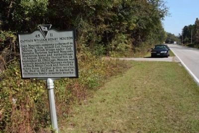 Captain William Henry Mouzon Marker, looking eastward. Click for full size. Captain William Henry Mouzon Marker, looking eastward image. Click for full size.