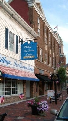 The Village Ice Cream Parlor and Marker image. Click for full size.