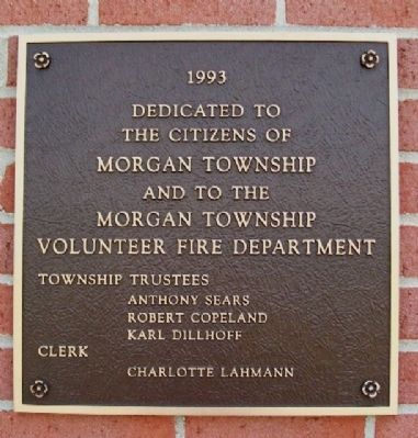 Okeana Fire Station Dedication Marker image. Click for full size.