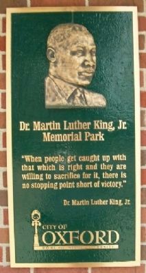 Martin Luther King Jr. Park Marker image. Click for full size.