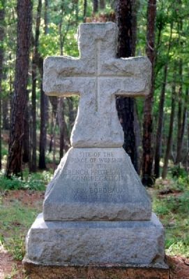 New Bordeaux Worship Site Monument -<br>East Side. Click for full size. New Bordeaux Worship Site Monument -<br>East Side image. Click for full size.