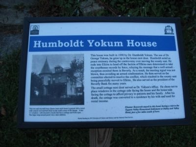 Humboldt Yokum House Marker image. Click for full size.