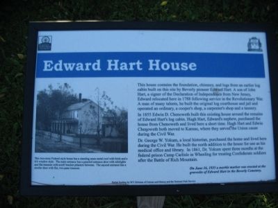 Edward Hart House Marker image. Click for full size.