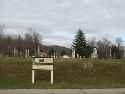 Maple Avenue Cemetery Marker. Click for full size. Maple Avenue Cemetery Marker image. Click for full size.