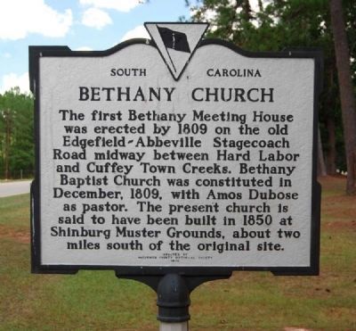 Bethany Church Marker image. Click for full size.