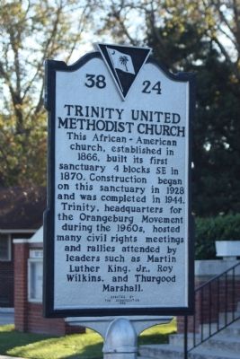 Trinity United Methodist Church Marker. Click for full size. Trinity United Methodist Church Marker image. Click for full size.