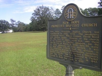 New Hope Primitive Baptist Church Marker image. Click for full size.