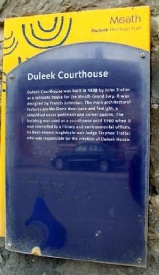 Duleek Courthouse Marker image. Click for full size.