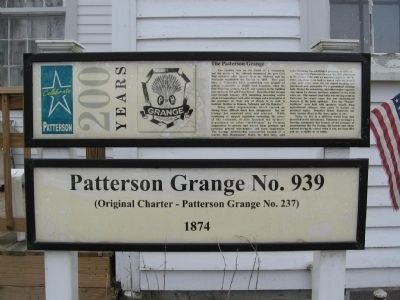Patterson Grange No. 939 Marker image. Click for full size.