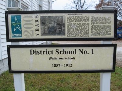 District School No. 1 Marker image. Click for full size.