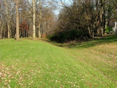 Ohio and Erie Canal Remnant in Blacklick Park image. Click for full size.