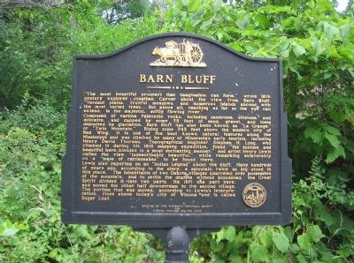 Barn Bluff Marker image. Click for full size.