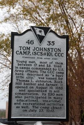Tom Johnston Camp Face of Marker image. Click for full size.