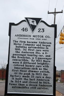 Rock Hill Buggy Company / Anderson Motor Company Marker image. Click for full size.