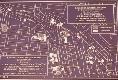 Remaining Brewery Structures Marker Map Detail image. Click for full size.
