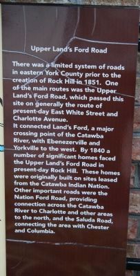 Upper Land's Ford Road Marker image. Click for full size.