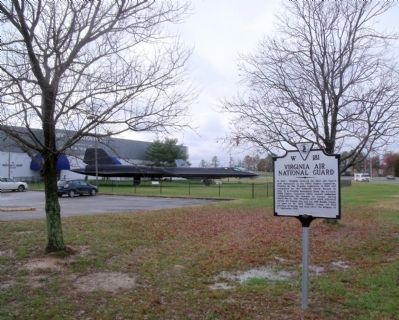 Virginia Air National Guard Marker. Click for full size. Virginia Air National Guard Marker image. Click for full size.