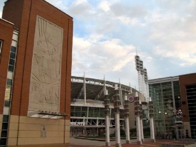 Great American Ballpark Entrance Plaza image. Click for full size.
