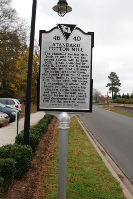 Standard Cotton Mill / Highland Park Manufacturing Co. Marker. Click for full size. Standard Cotton Mill / Highland Park Manufacturing Co. Marker image. Click for full size.