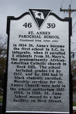 St. Anne's Parochial School Marker. Click for full size. St. Anne's Parochial School Marker image. Click for full size.