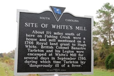 Site of White's Mill Marker. Click for full size. Site of White's Mill Marker image. Click for full size.