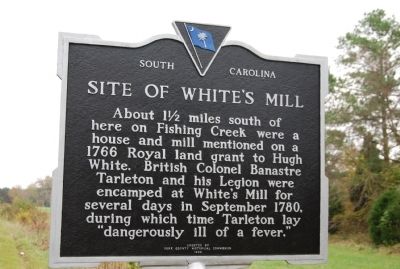 Site of White's Mill Marker image. Click for full size.