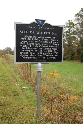 Site of White's Mill Marker image. Click for full size.