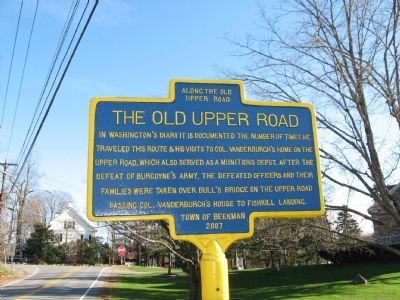 The Old Upper Road Marker image. Click for full size.