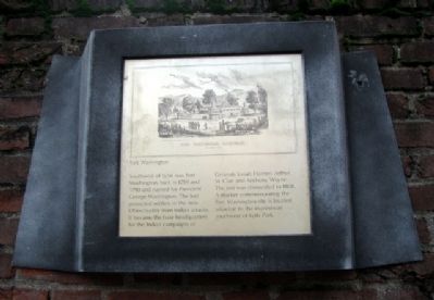 Fort Washington Marker image. Click for full size.