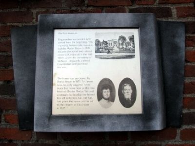 The Taft Museum Marker image. Click for full size.