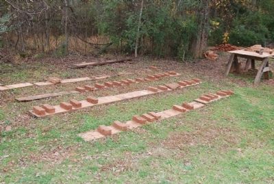 Brick making demostration. Click for full size. Brick making demostration image. Click for full size.