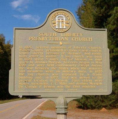 South Liberty Presbyterian Church Marker. Click for full size. South Liberty Presbyterian Church Marker image. Click for full size.