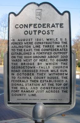 Confederate Outpost Marker image. Click for full size.