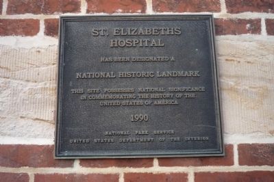 St. Elizabeths Hospital Marker image. Click for full size.