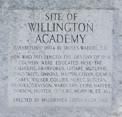 Site of Willington Academy Marker. Click for full size. Site of Willington Academy Marker image. Click for full size.