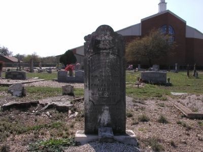 Elizabeth Trammell Gravestone. Click for full size. Elizabeth Trammell Gravestone image. Click for full size.