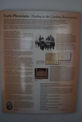 Early Physicians Plaque. Click for full size. Early Physicians Plaque image. Click for full size.