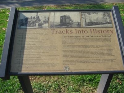 Tracks into History Marker image. Click for full size.