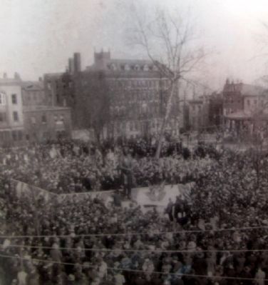 "Lincoln - The Man" Dedication Photo on Marker. Click for full size. "Lincoln - The Man" Dedication Photo on Marker image. Click for full size.