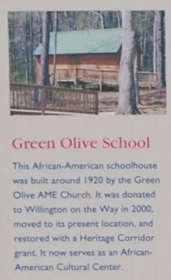 Willington Marker -<br>Green Olive School. Click for full size. Willington Marker -<br>Green Olive School image. Click for full size.