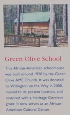 Willington Marker -<br>Green Olive School image. Click for full size.