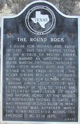 The Round Rock Marker image. Click for full size.